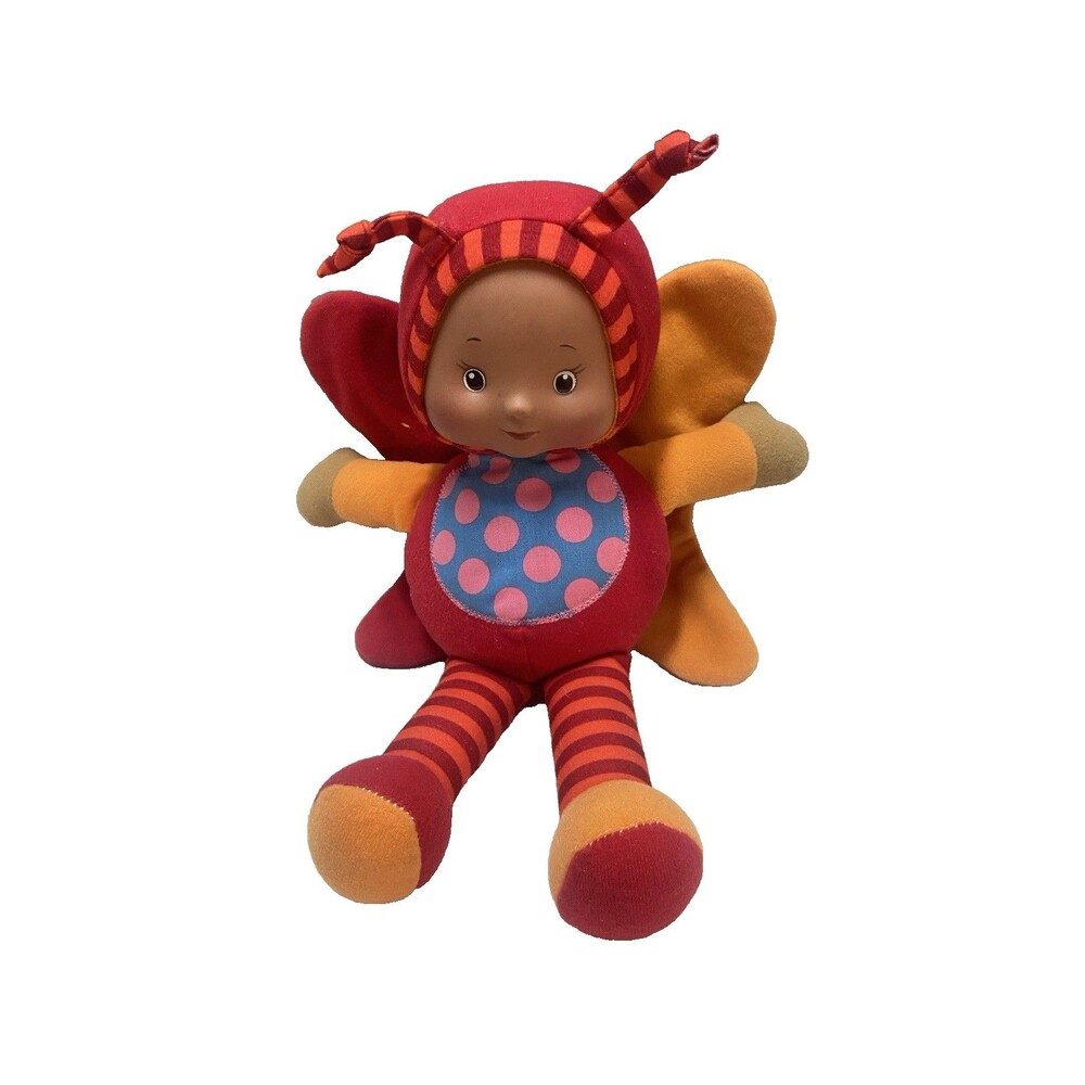 Goldberger Baby's First Plumpee Doll 12" Squeaky Plush Butterfly Hong Kong